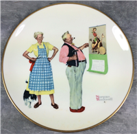 Norman Rockwell WINTER - NEW YEAR LOOK Four Seasons 10-1/2" Plate (Gorham, 1978)