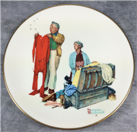 Norman Rockwell FALL - CHILLY RECEPTION Four Seasons 10-1/2" Plate (Gorham, 1978)