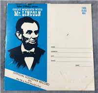 Vintage 1964 DISNEY "Great Moments with Mr. Lincoln" Souvenir Record NY World's Fair