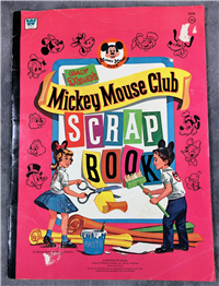 Vintage Oversized MICKEY MOUSE CLUB SCRAPBOOK (Disney, Whitman, 1955)