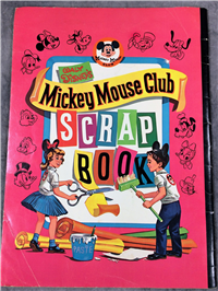 Vintage Oversized MICKEY MOUSE CLUB SCRAPBOOK (Disney, Whitman, 1955)