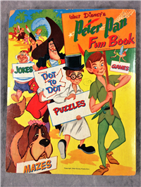Vintage PETER PAN FUN BOOK Activity & Coloring Book (Disney, Whitman, 1952)