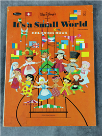 Vintage IT'S A SMALL WORLD Coloring Book #1188 (Disney, Whitman, 1966) 