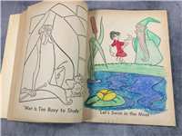 Vintage THE SWORD IN THE STONE Coloring Book (Disney, Whitman, 1963)