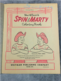 Vintage SPIN & MARTY Mickey Mouse Club Coloring Book (Disney, Whitman, 1956)