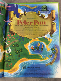Vintage PETER PAN 9-1/4" x 12-1/2" Golden Book (Disney, 1979)