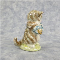 Beatrix Potter MISS MOPPET 2nd Version 3" Striped Cat Figurine (BP-3c, F. Warne & Co, Beswick, England)