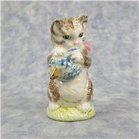 Beatrix Potter MISS MOPPET 2nd Version 3" Striped Cat Figurine (BP-3c, F. Warne & Co, Beswick, England)
