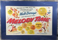 Vintage DISNEY "Melody Time" World Premiere - Matted Magazine Ad 