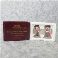 Disney Parks/Heritage Village MICKEY AND MINNIE Set of 2 Porcelain Accessories (Dept. 56, #5353-8)