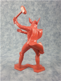 Orange THOR 6" Molded Plastic 3-D Statue  (Marx Marvel Super-Heroes series, 1967)