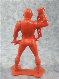 Orange IRON MAN 6" Molded Plastic 3-D Statue  (Marx Marvel Super-Heroes series, 1967)