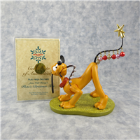 PLUTO HELPS DECORATE 5-1/2 inch Disney Figurine (WDCC, 11K-41112-0, 1996)