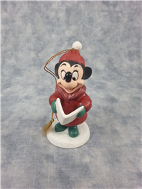 MINNIE MOUSE ORNAMENT Caroler Minnie 3-1/4 inch Disney Figurine (WDCC, 11K-41311-0, 1998)