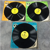 Vintage Lot of 3 DISNEY MICKEY MOUSE CLUB (1950s) 10" 78 RPM Record Albums