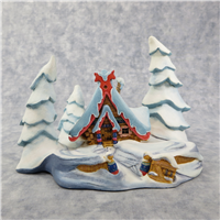 NESTLED IN THE SNOW Peter and the Wolf 5-3/4 inch Disney Enchanted Places Base (WDCC, 05929194, 1996)