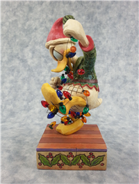 SANTA'S HIGH STRUNG HELPER 7-1/4 inch Disney Donald Duck Figurine (Jim Shore, Enesco, 4008064, 2007)