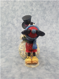 DRESSING UP FOR THE HOLIDAYS 6-1/4 inch Disney Mickey Mouse/Minnie/Snowman Figurine (Jim Shore, Enesco, 4013968, 2009)