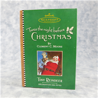 TINY REINDEER 3-1/2 inch 'Twas the Night Before Christmas Keepsake Ornament (Hallmark, Vol. 3, 2001)