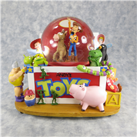 TOY STORY II Andy's Toy Box 7-1/2 inch Musical Snowglobe (Disney Direct, 1995)