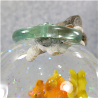KITTY WITH GOLDFISH 7 Inch Musical Water Globe with Motion (San Francisco Music Box Co., 84970028321)