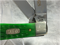 1997 CASE XX USA 6254 SS Ltd Ed "Seasons Greetings" Green Jigged Bone Trapper Knife & Ornament