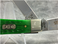 1997 CASE XX USA 6254 SS Ltd Ed "Seasons Greetings" Green Jigged Bone Trapper Knife & Ornament