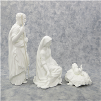 THE HOLY FAMILY Nativity Sculpture Collection 7-1/2 inch White Bone China Figurines (Lenox, 1988)