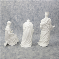 THE THREE KINGS Nativity Sculpture Collection 8 inch White Bone China Figurines (Lenox, 1988)