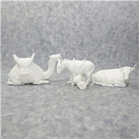 ANIMALS OF THE NATIVITY Nativity Sculpture Collection 5 inch White Bone China Figurines (Lenox, 1988)