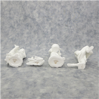 THE CHILDREN OF BETHLEHEM Nativity Sculpture Collection 5-5/8 inch White Bone China Figurines (Lenox, 1990)