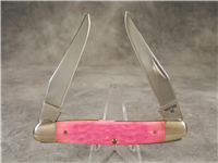 1998 CASE XX USA Pink Jigged Bone Stainless Steel Muskrat