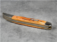 1997 CASE XX USA 610096 SS Dark Orange Jigged Bone Tiny Toothpick Knife
