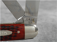 1940-1965 CASE XX 6345 1/2 Red Jigged Bone Cattle / Cigar Knife