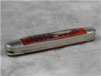 1940-1965 CASE XX 6345 1/2 Red Jigged Bone Cattle / Cigar Knife