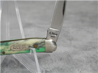 1998 CASE XX 610096 SS Smooth Green Appaloosa Bone Tiny Toothpick Knife