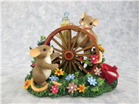 WHEEL ALWAYS BE FRIENDS Mice/Wagon Wheel Friendship Figurine (Charming Tails, Enesco, 88/137)