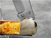1977 KA-BAR UNION CUTLERY X11 / 77 Dog's Head India Stag Hunter Knife