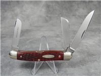 1974 CASE XX USA  63047 Brown Jigged Bone Premium Stockman Pocket Knife