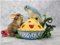 TWEETIE PIE Mouse and Bird Figurine (Charming Tails, Enesco, 84/139)