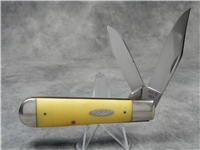 1977 CASE XX 3299 1/2 Chrome Vanadium Yellow Torpedo Jack Knife