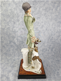 LADY WITH DOG/BORZOI 17-1/4 inch Limited Edition Figurine  (Giuseppe Armani, 195-C, 1992)