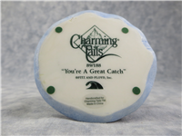YOU'RE A GREAT CATCH 4-1/4 inch Fishing Hat/Mouse Figurine (Charming Tails, Fitz & Floyd, 89/188)