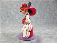 SHOPPING WITH HATTITUDE 4-1/4 inch Red Hat Society Minnie Mouse Figurine (Hamilton Collection, Disney, 09-00675-001))