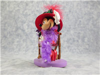 FASHIONABLY FABULOUS 4-1/4 inch Red Hat Society Minnie Mouse Figurine (Hamilton Collection, Disney, 09-00675-002)