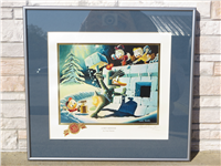 A HOT DEFENSE 8 x 10 inch 10th Anniversary Limited Edition Signed Framed Lithograph  (Carl Barks, Disney, Another Rainbow, 1990)