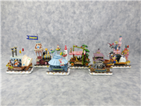 DISNEYLAND EXPRESS 6-Piece Complete Set of Train Figurines  (Danbury Mint, Disney)