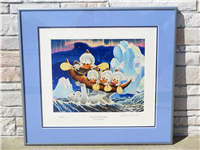 LUCK OF THE NORTH Limited Edition Signed Framed Lithograph  (Carl Barks, Disney, Another Rainbow, 2000)