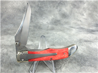 Rare 2003 CASE XX 61265LC SS Ltd Ed Presidents Old Red Bone Mid-Folding Hunter Linerlock Knife
