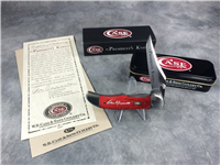 Rare 2003 CASE XX 61265LC SS Ltd Ed Presidents Old Red Bone Mid-Folding Hunter Linerlock Knife